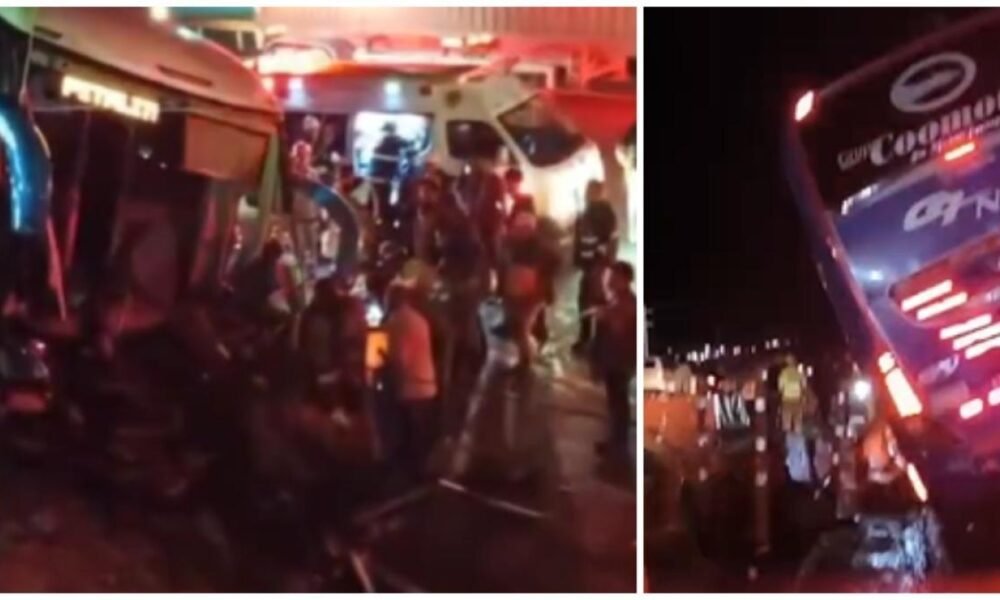 Tumba accidente en la vía bogotá