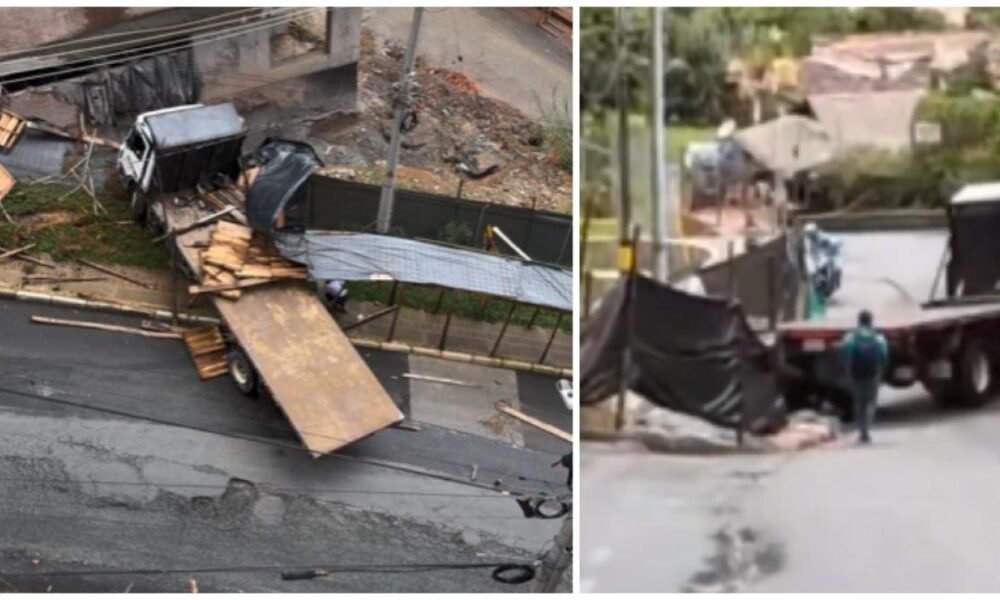 Nuevo accidente por tractomula que perdió el control en loma conocida por videos de 'sube o no sube', en Sabaneta