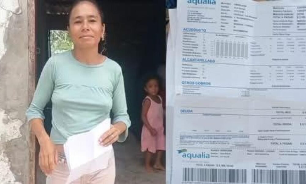 Denuncian Que el Recibo del Agua le Llegó Por $ 2 Millones Sin tener Servicio