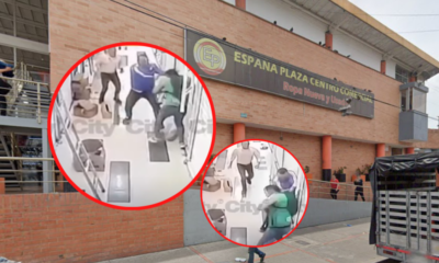 Video Captó el Momento exacto de Grave Riña en Centro Comercial Plaza España en Bogotá; heno un muerto y un herido