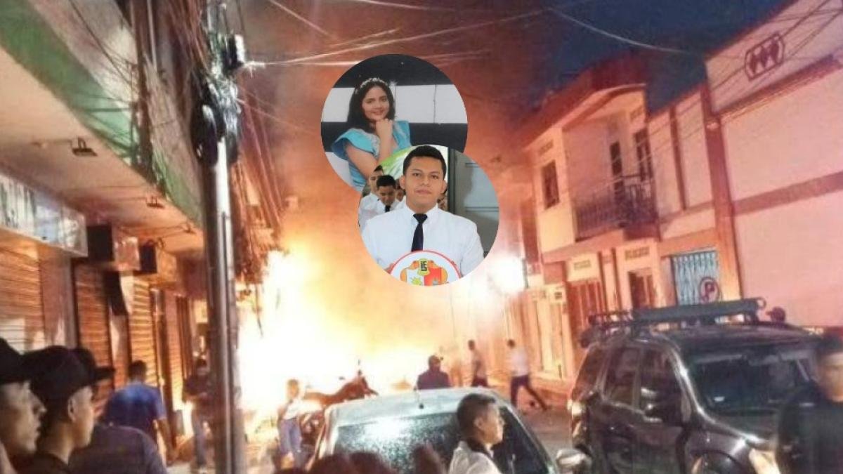 El hijo de Estos, Los dos Hermanos, que Murieron en el Atentado contra la Policía en la Plata, Huila; reportan 24 heridos