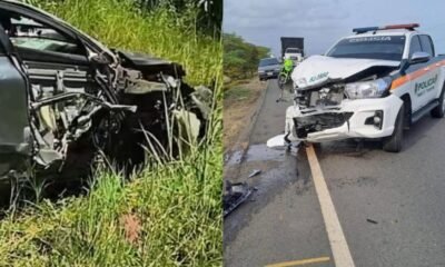 Tras atender accidente en la Guajira, Camioneta de la Policía Sufrióe Un Fuerte Choque: Hay 4 Muertos