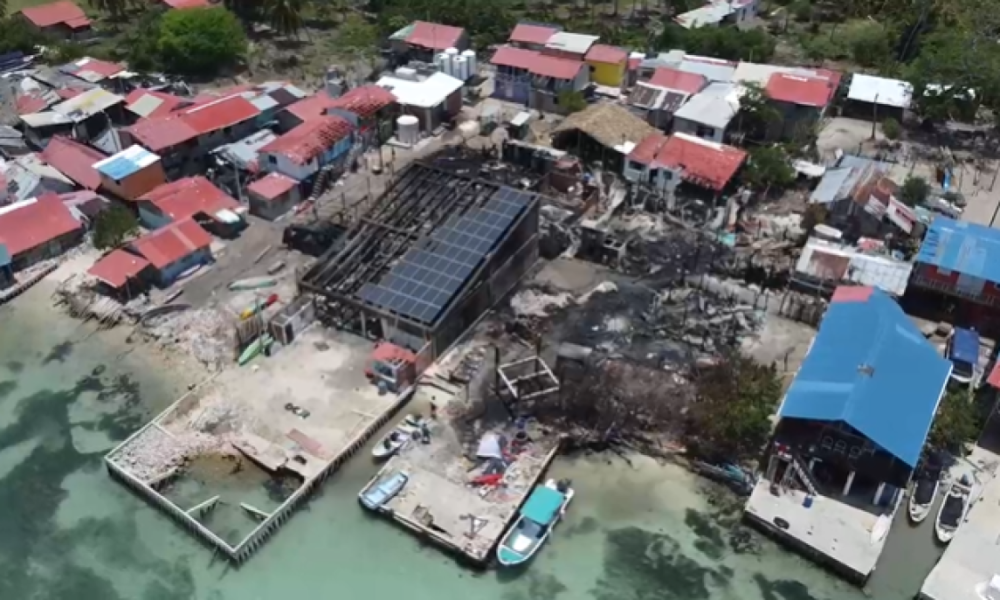 Incendio Destruye Viviendas en Isla Múcura