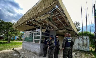 Fotos y video | Así Quedó El Cai del Barrio El Rodeo, en Jamundí, Tras Atentado Explosivo El Sábado Santo