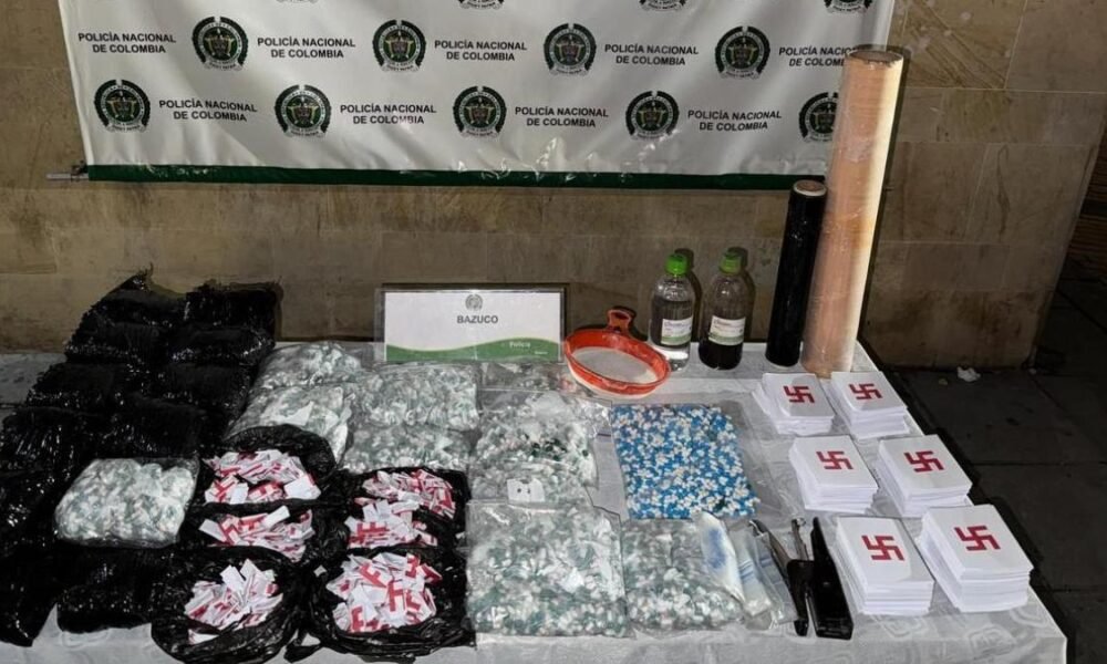 Un símbolo nazi, la pista que conduce un mafiosos debidos dueños de más de 20.000 papeletas de bazuco incautadas en bogotá