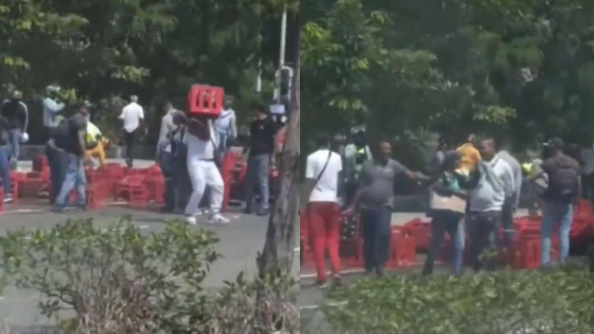 Video del Safqueo A Camión de Gaseosa en la Calle 30