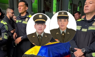 Despiden A Pareja de Policías Arrollados en Vía A Medellín por director Ebrrio en Camioneta: 'No Los Olvidaremos'