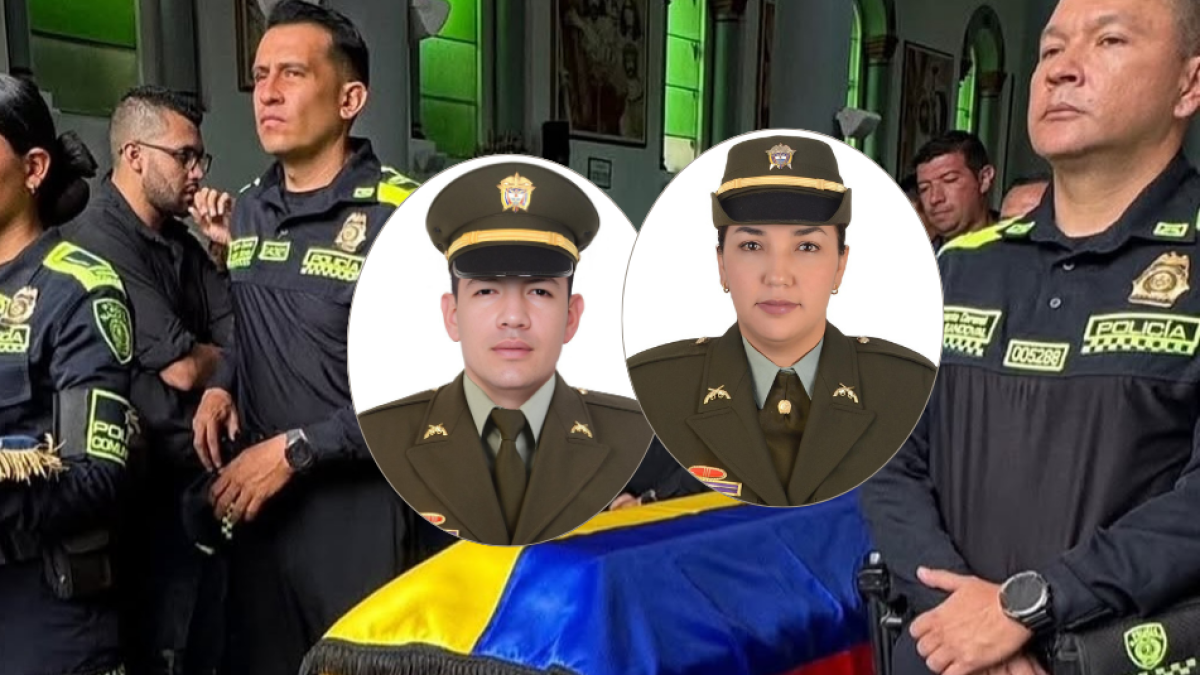 Despiden A Pareja de Policías Arrollados en Vía A Medellín por director Ebrrio en Camioneta: 'No Los Olvidaremos'