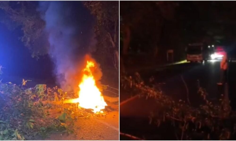 Reportan Bloqueos en la Vía Chimichagua, Cesar, por protesta en contra de la Empresa Prestador de Energía Afinia