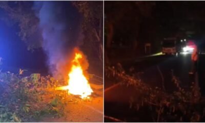 Reportan Bloqueos en la Vía Chimichagua, Cesar, por protesta en contra de la Empresa Prestador de Energía Afinia