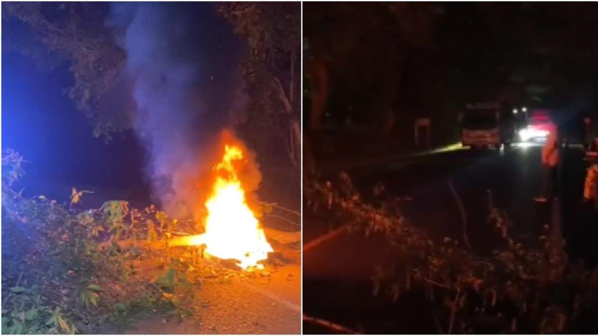 Reportan Bloqueos en la Vía Chimichagua, Cesar, por protesta en contra de la Empresa Prestador de Energía Afinia