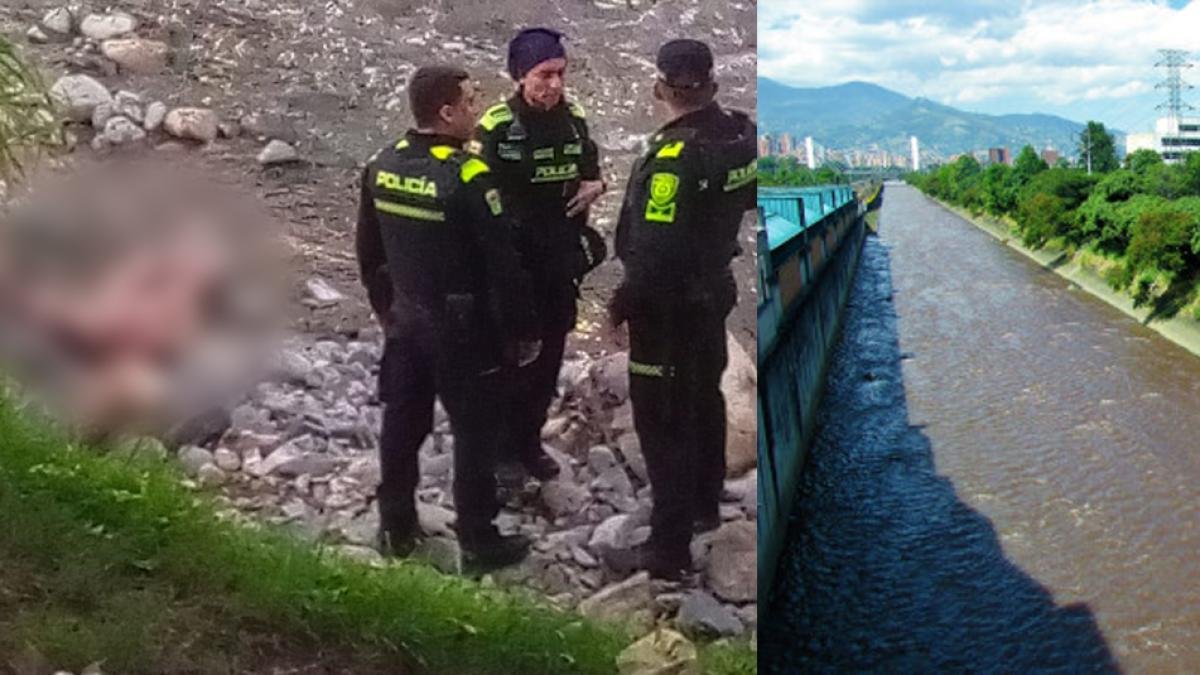 Rescatan cuerpo humano que estaba flotando en el río medellín