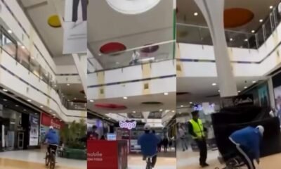 Jóvenes Ingresano en bicicleta un centro comercial en bogotá para ser virales: posibles enfrentan santificaciones legalles