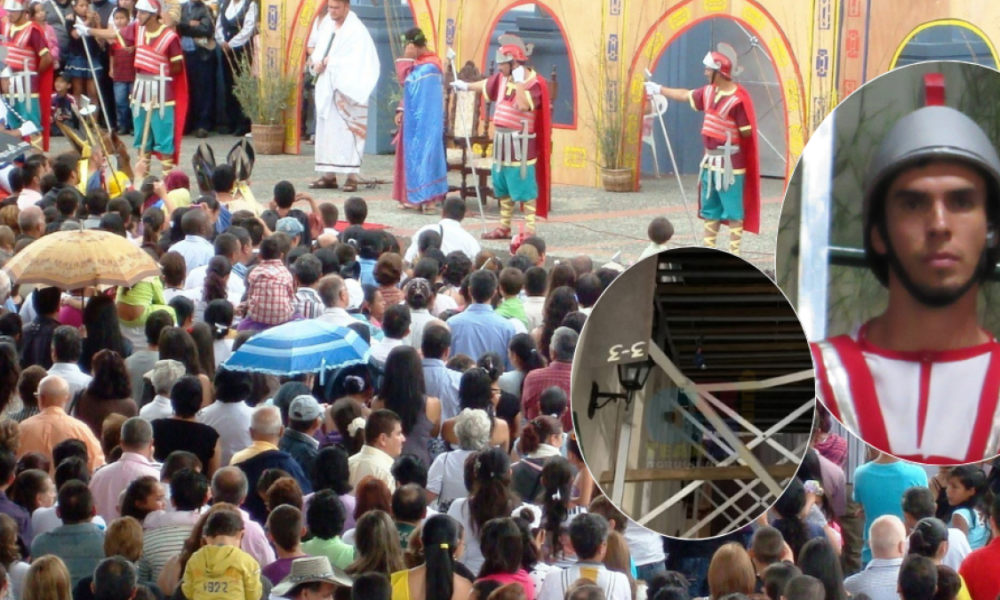 Actor de Muere que se Golpeó la Cabeza Al Caer de Estructura Cuando Ensayaba para Semana Santa En Iglesia de Filandia