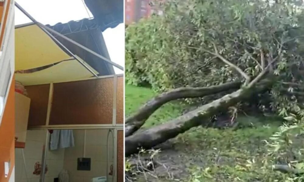 Alerta en bogotá ante emergencias por lluvias; Videos MUestran Que Varios Tejados Salieron Volando