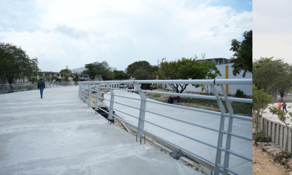 Así Va el Parque que se construye con construye peligro arroyo de Barranquilla