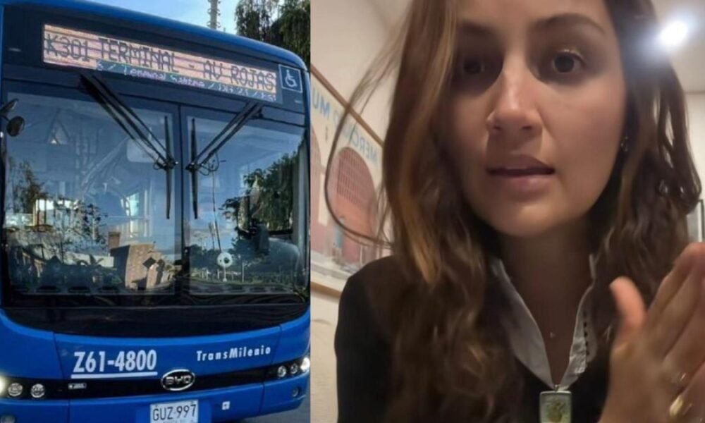 Conductora denunció que operario del sitp en bogotá la chocó un propósito y se Burló de