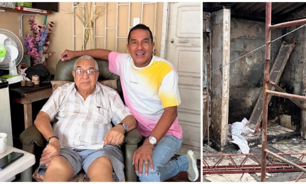 Checo Acosta Mostró Devastadoras Imágenes de Cómo Quedó la Casa de Su Papá Alci Acosta Tras Voraz Incendio