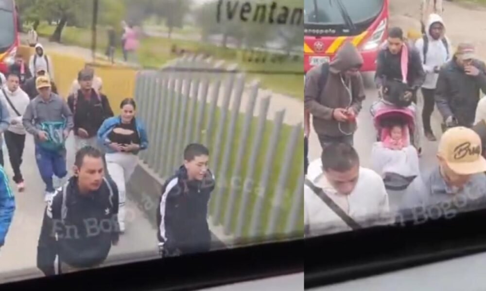 Video | Indignación por personas que Arriesgan su Vida y la de Un Bebé Entre Buses Para COLARSE EN TRANSMILENIO