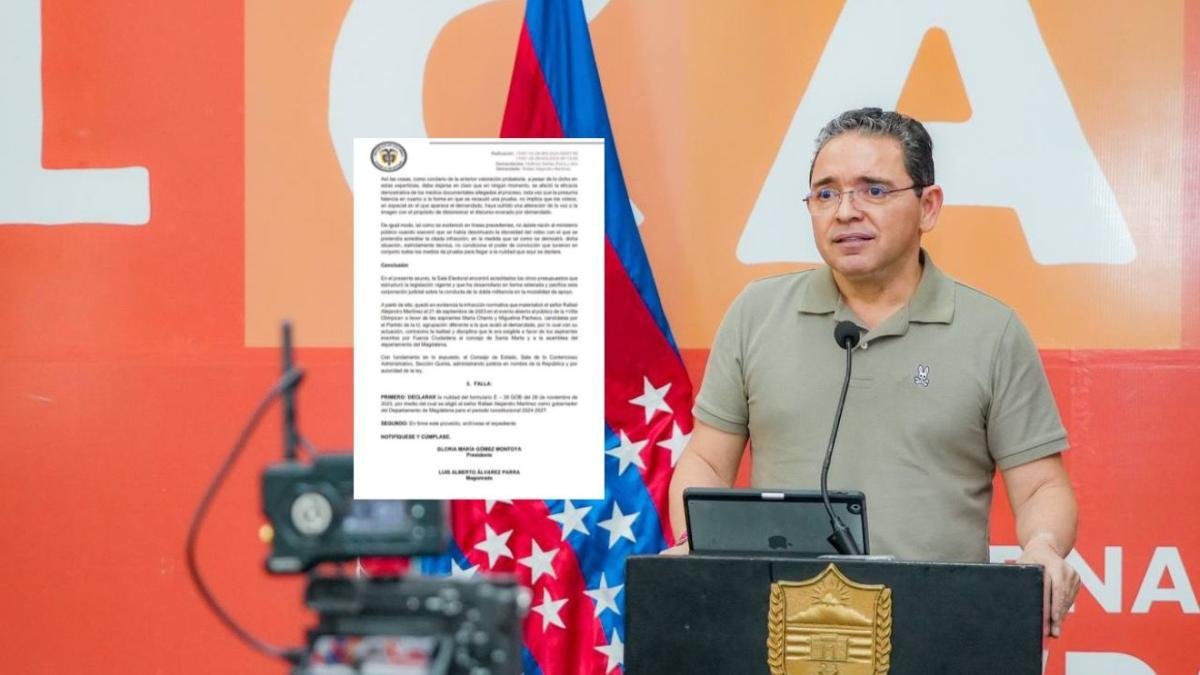 Rafael Martínez Tras Fallo del Consejo de Estado