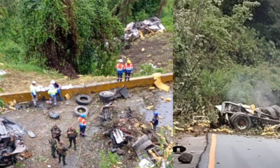 Tumba accidente en vía Alto de la Línea, Calarcá