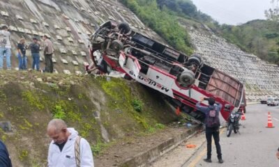 UNA Persona Fallecida y 41 Heridas en Accérdico de Bus en Vía Pamplona