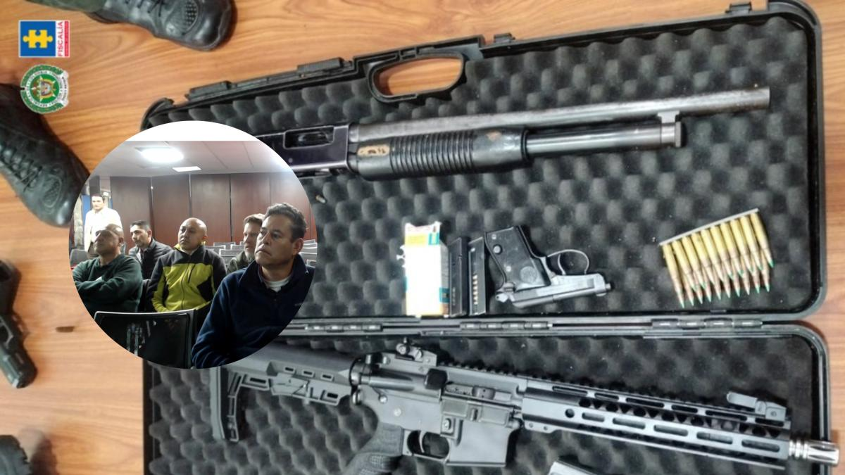 UN Audio es una de las Pruebas Contra Red Que Le Compraba Armamento A Policías Activos de Bogotá y Cundinamarca