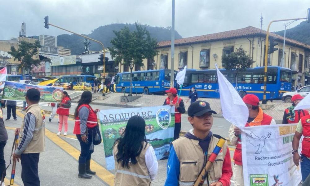 Guardia Campesina Venta Un Protestar Y Genera Afectaciones en la Movilidad