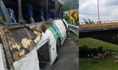 Listado de estudiantes que iban en autobús de accidente del puente helicoidal, entre cajamarca y Calarcá: Hay 9 muertos