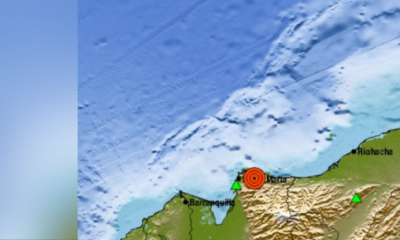 Temblor en Colombia Hoy | SISMO EN EL CARIBE ESTE 26 de Mayo; Personas Reportación Sentirle 'Fuerte'