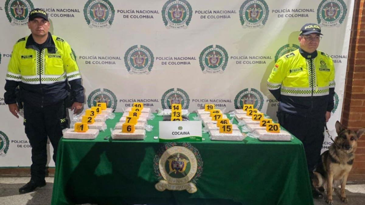 Policía Nacional Frusta Envìo de 28,5 Kilos de Cocaìna en el Aeropuerto el Dorado