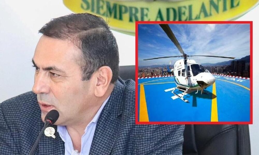 Gobernador de Santander Anunció Renovación de Contrato de Helicópero para Traslados en Medio de Polémica