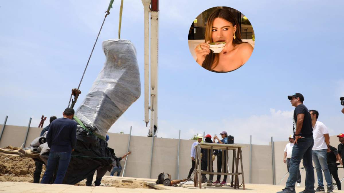 Así Avanza la Instalacia de Su Monumento