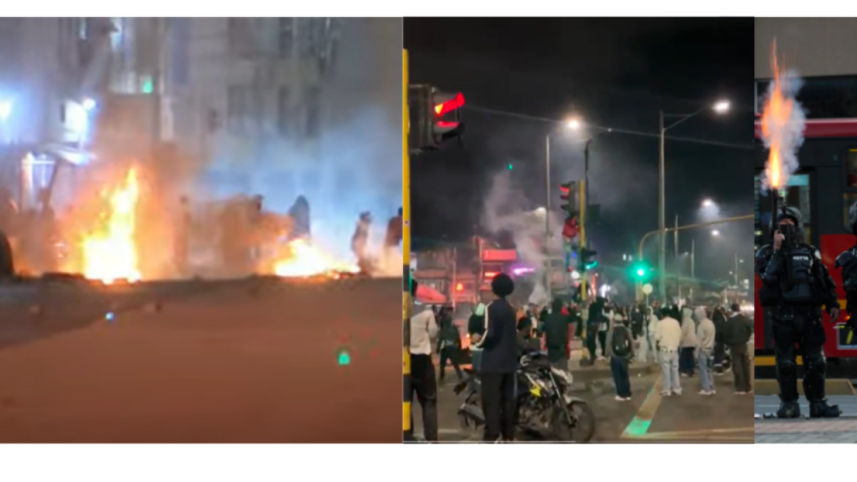 Hubo Cuadras Incendiadas y Semáforos Destruidos