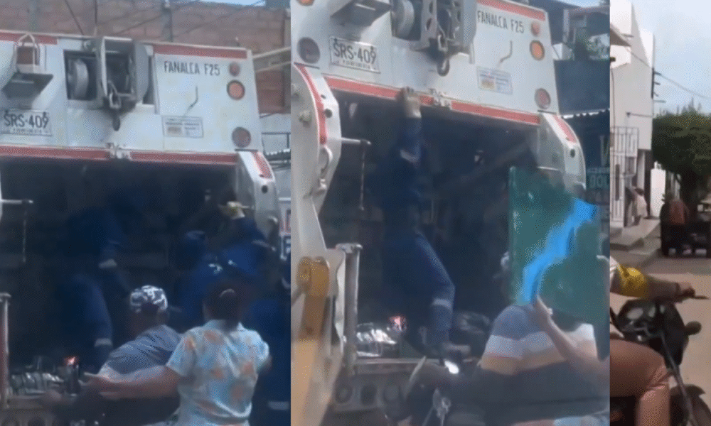 La Angustia de Una Madre por rescatar un maqueta escolar que por error se la llevó el Camión de la Basura