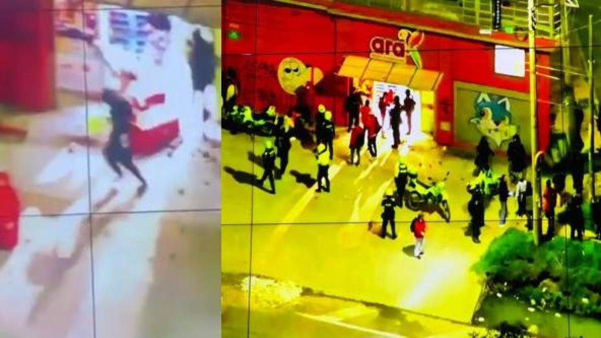 En medio de perturgios en usme, bogotá, vandalizan y roban reconocido supermercado: videos