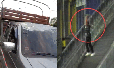 Captaron al responsable de Lanzar una gran roca a un carro en moviMiento desde un puente en medellín