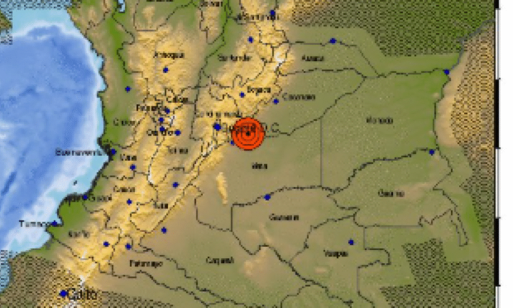 Tembló Nuevo en Colombia Con una Magnitud de 4.9 Este Domingo 8 de Junio