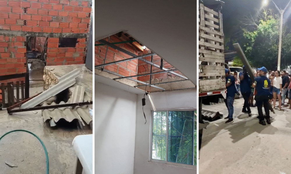 Vendaval Arrasó con los Techos de Decenas de Viviendas y Genera Temor en el Suroriente de Barranquilla