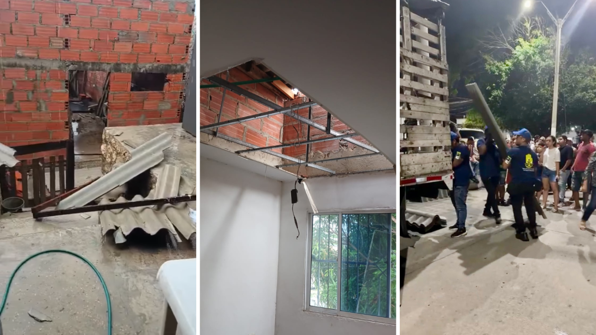 Vendaval Arrasó con los Techos de Decenas de Viviendas y Genera Temor en el Suroriente de Barranquilla
