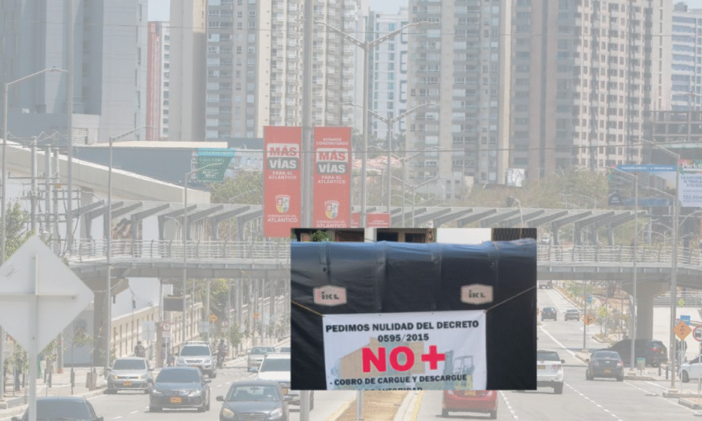 Camioneros de Mudanzas Protestan Contra Cobro Por Cargue y Descargue en Barranquilla: