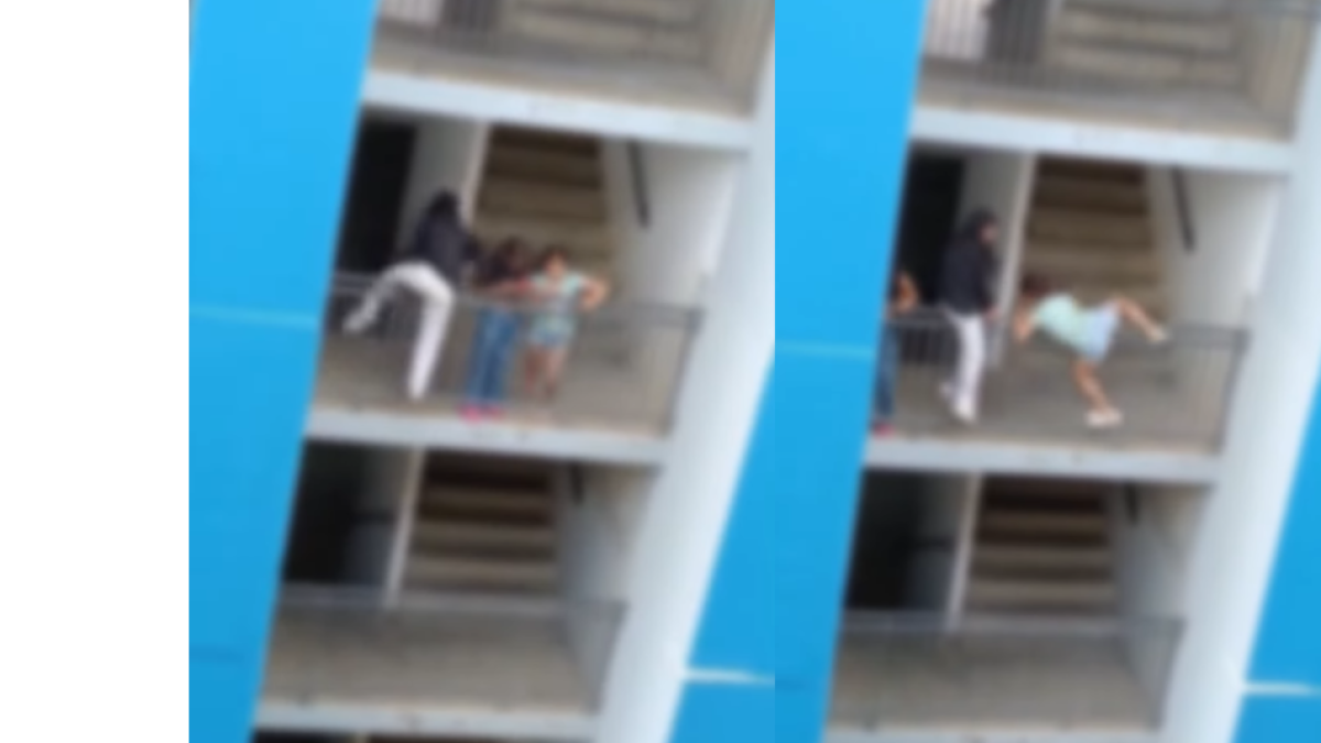 Tres Niñas Ponen en Riesgo Su Vida Tras Colgarse del Balcón de Un edificio en Medellín