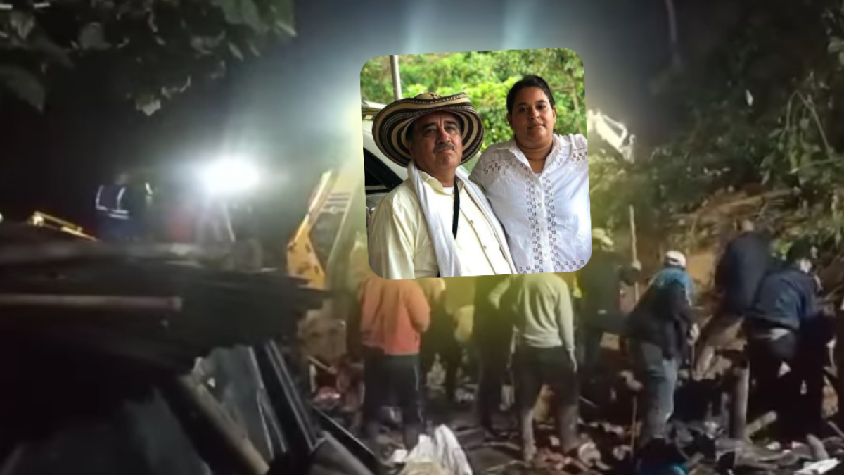 Ellos Eran los Essposos que Murieron Sepultados en un Deslizamiento de Tierra en Huila; Sus dos Hijos Sobrevivieron