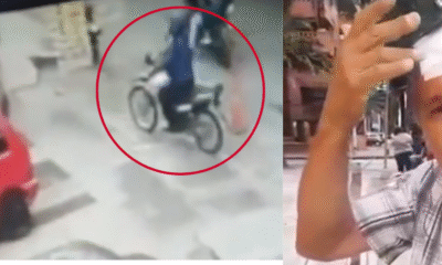 VIDEO DEL MOMENTO CUANDO MOTOCICLISTA AGREDIÓ BRUTALMENTE UN MAYORTO DEL AGUSTO QUE LE RECLAMÓ POR IR SOBRE ANDÉN EN CALI