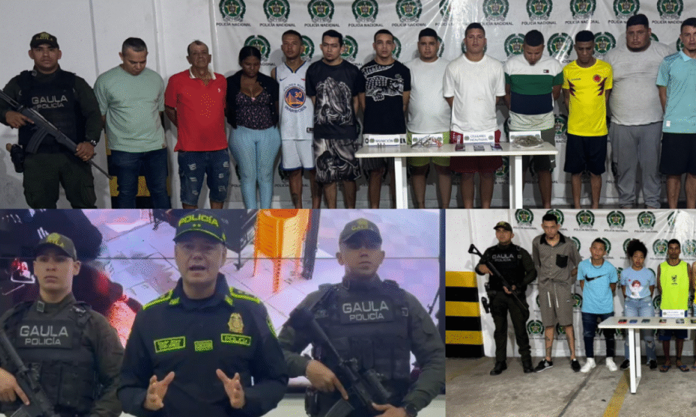 21 Capturados que Manejaban Hasta $ 30 Millones Semanales por Extorsiones