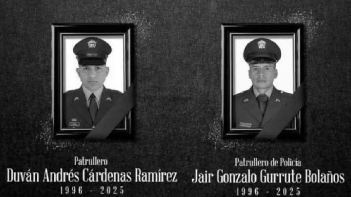 Así Eran Jair y Duván, Los Patrulleros Asesinados en la Reciente Oleada Violenta