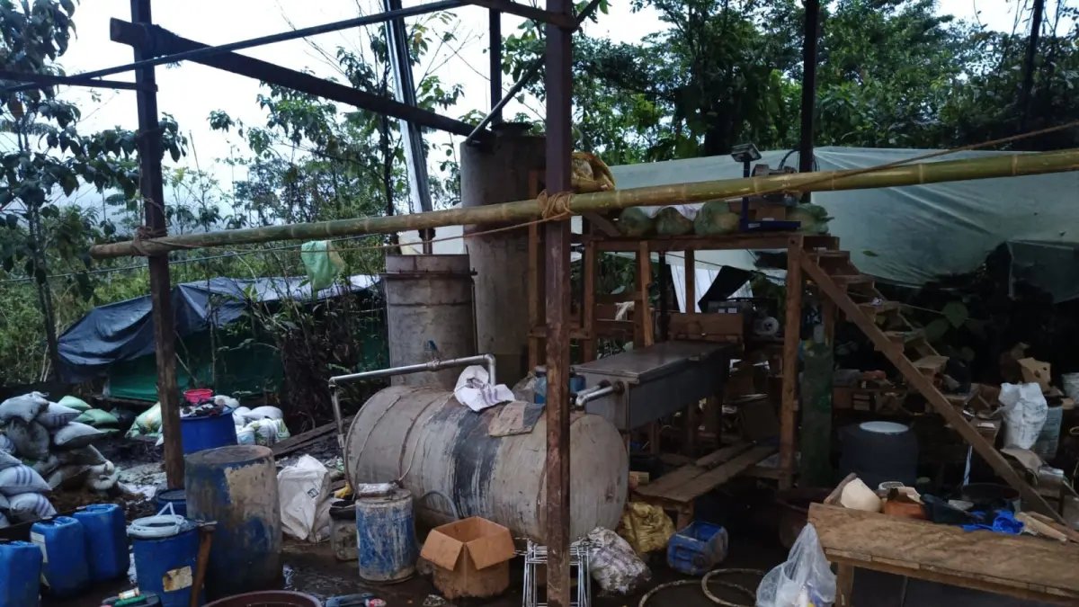 En la frontera Entre Colombia y Ecuador Desarticulan 13 Campamentos Utilizados para la minería Ilegal del Oro