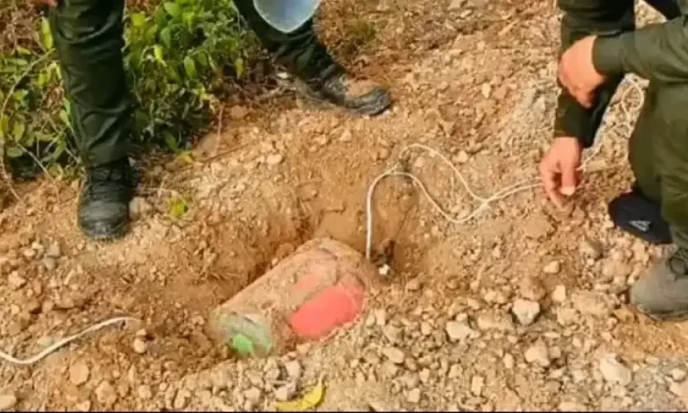 Dos Artefactos con 30 kilos de material explosivo