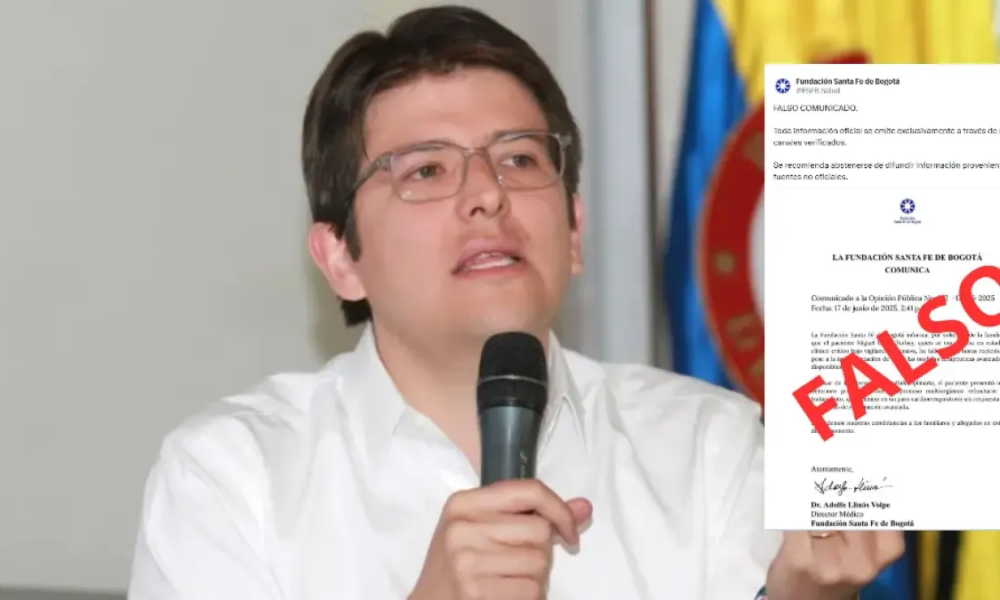 Fundación Santa Fe Desmiente Falso Comunicado Sobre Salud de Miguel Uribe y Pide Incartar por Canales Oficiales