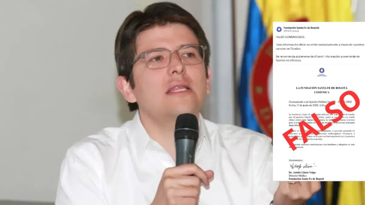 Fundación Santa Fe Desmiente Falso Comunicado Sobre Salud de Miguel Uribe y Pide Incartar por Canales Oficiales